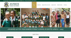 Desktop Screenshot of eunice.co.za